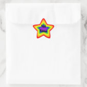 Sticker Étoile Étoile arc-en-ciel (Sac)
