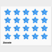 Sticker Étoile Étoile Blue Snowflake À et de l'autocollant (Feuille)