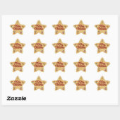 Sticker Étoile Étoile de Noël (Feuille)