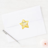 Sticker Étoile Étoile jaune heureuse (Enveloppe)