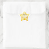 Sticker Étoile Étoile jaune heureuse (Sac)