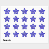 Sticker Étoile étoile Joyeux Anniversaire (Feuille)