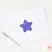 Sticker Étoile étoile Joyeux Anniversaire (Enveloppe)