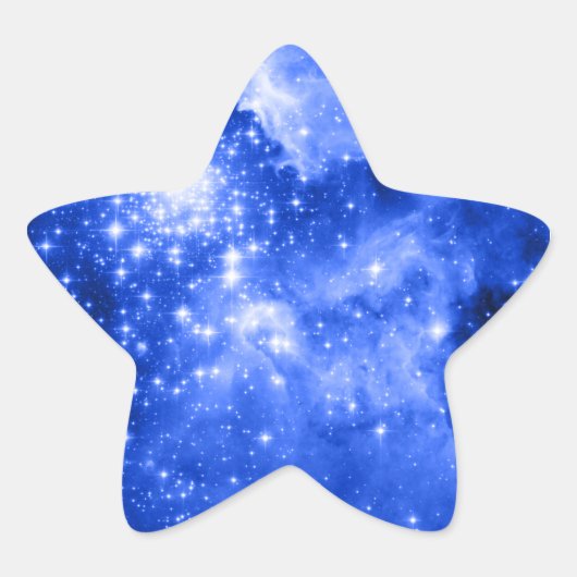 Sticker Étoile Étoiles Bleues Ultramarines (Devant)