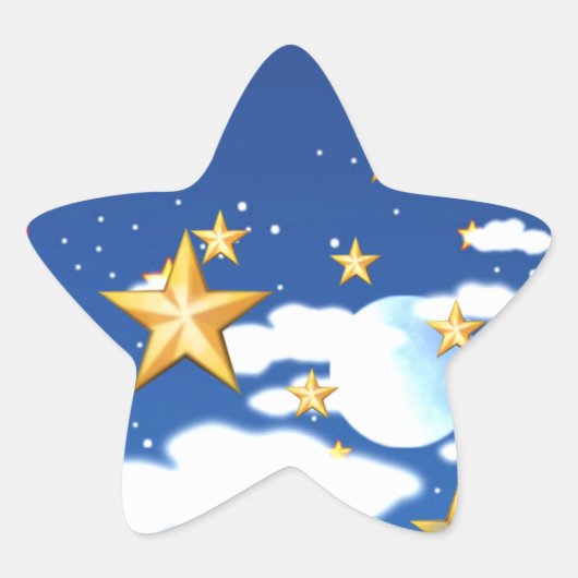 Sticker Étoile Etoiles d'or - (Devant)
