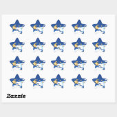 Sticker Étoile Etoiles d'or - (Feuille)