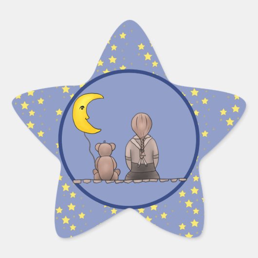 Sticker Étoile étoiles et étoiles (Devant)