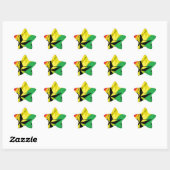 Sticker Étoile étoiles reggae (Feuille)