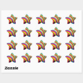 Sticker Étoile Explosion psychédélique des années 60 (Feuille)