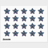 Sticker Étoile Eyesore classique collant rond classique (Feuille)