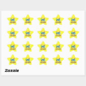 Sticker Étoile Faisons la fête (Feuille)