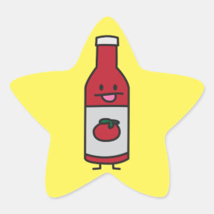 Sticker Étoile Fantaisie de condiment de Tableau de sauce tomate