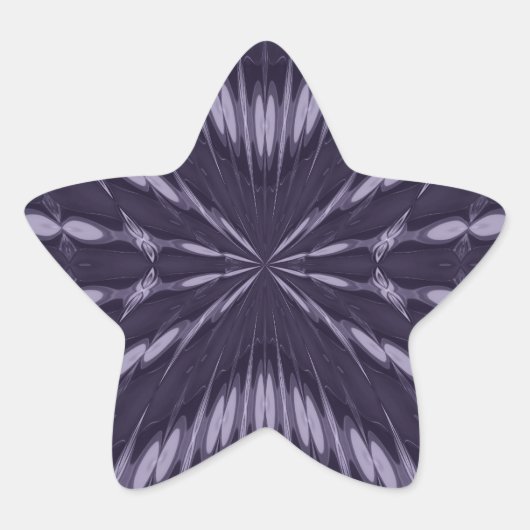 Sticker Étoile Fantaisie violette (Devant)