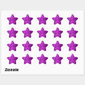 Sticker Étoile Faux Parties scintillant violet (Feuille)