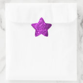 Sticker Étoile Faux Parties scintillant violet (Sac)