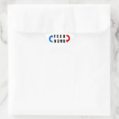 Sticker Étoile Feed back red and blue (Sac)