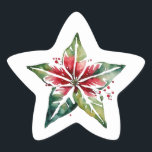 Sticker Étoile Festive Green et Red Christmas Holiday<br><div class="desc">***cette conception fait partie d'une collection de fêtes de fin d'année** ____________________________________________________________________ *si vous avez des questions de DESIGN ou si vous avez besoin d'autres conceptions ou options, veuillez me contacter ______________________ *si vous avez des questions de LIVRAISON ou de PRODUCTION, contactez ZAZZLE HELP OU LE SERVICE CLIENT à l'adresse...</div>