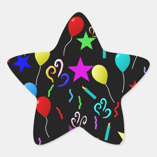 Sticker Étoile Fête ! (Devant)