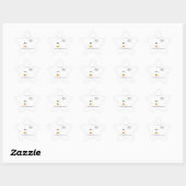 Sticker Étoile Fête d'anniversaire d'Halloween | Conception minim (Feuille)