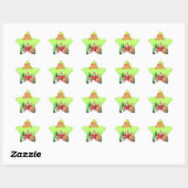 Sticker Étoile fêter noël (Feuille)