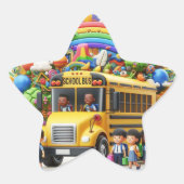 Sticker Étoile Fêtes De Retour À L'École (Devant)