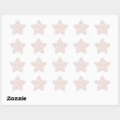 Sticker Étoile Feuille de notes de musique rose (Feuille)