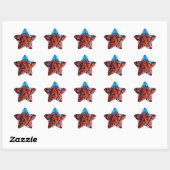 Sticker Étoile Feuilles d'automne (Feuille)