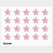 Sticker Étoile Fille Douce Balle Eucalyptus Cupcake Haut (Feuille)