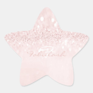 Sticker Étoile Fille Monogramme Parties scintillant étincelante É