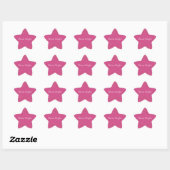 Sticker Étoile Fille Rose Or Glitzy Confetti Étincelle (Feuille)