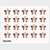 Sticker Étoile Fire in My Heart Art Print (Feuille)