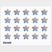 Sticker Étoile Flèche jaune (Feuille)