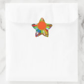Sticker Étoile fleur colorée mandala yaei design (Sac)