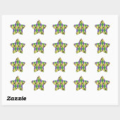 Sticker Étoile Fleur de lis (Feuille)