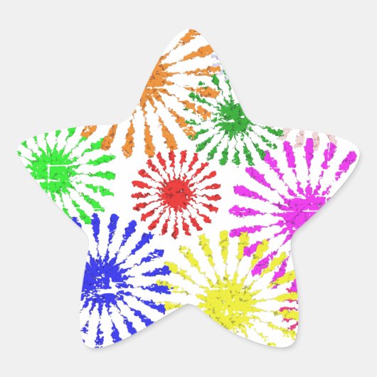 Sticker Étoile Fleur en panne (Devant)