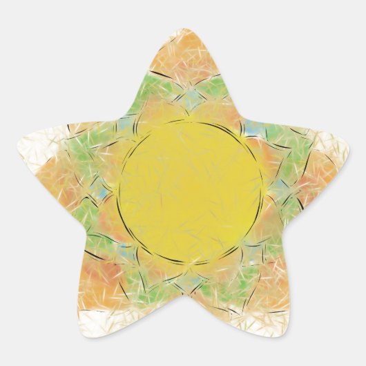 Sticker Étoile Fleur Ethereal Lotus (Devant)