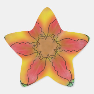 Sticker Étoile Fleur impeccable