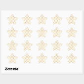 Sticker Étoile Fleurs d'or Chic Glam (Feuille)
