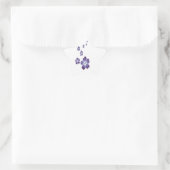 Sticker Étoile Fleurs violettes (Sac)