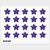 Sticker Étoile Flip Flop Time ! (Feuille)