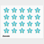 Sticker Étoile Flying Magic Fairy Tooth Blue (Feuille)