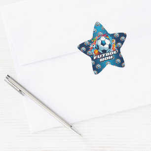Sticker Étoile Football Maman Motif de balle de football