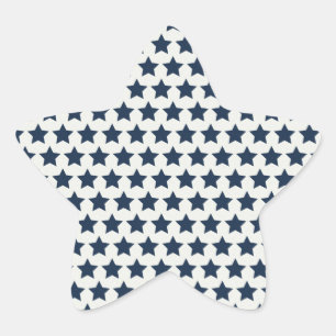 Sticker Étoile Fun Patriotic Navy Bleus étoiles 4 juillet Motif