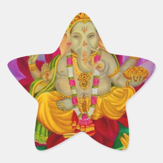 Sticker Étoile Ganesh (Devant)