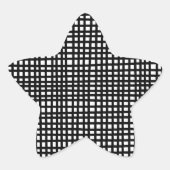 Sticker Étoile garçon étoile gingham (Devant)