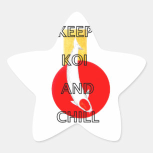 STICKER ÉTOILE GARDER KOI ET CHILL