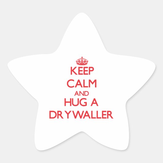 Sticker Étoile Gardez le calme et serrez un coureur (Devant)