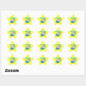 Sticker Étoile Gardez-le propre (Feuille)