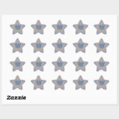 Sticker Étoile Gardez-le simple : Pastel Royal Clarity Motif Art (Feuille)