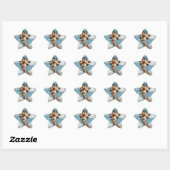 Sticker Étoile giraffe cute (Feuille)